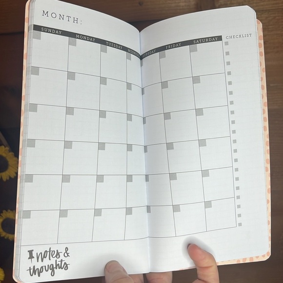 New Undated Calendar 12 Month 26 Week Journal Bundle Floral Office Academia Plan - Picture 4 of 5